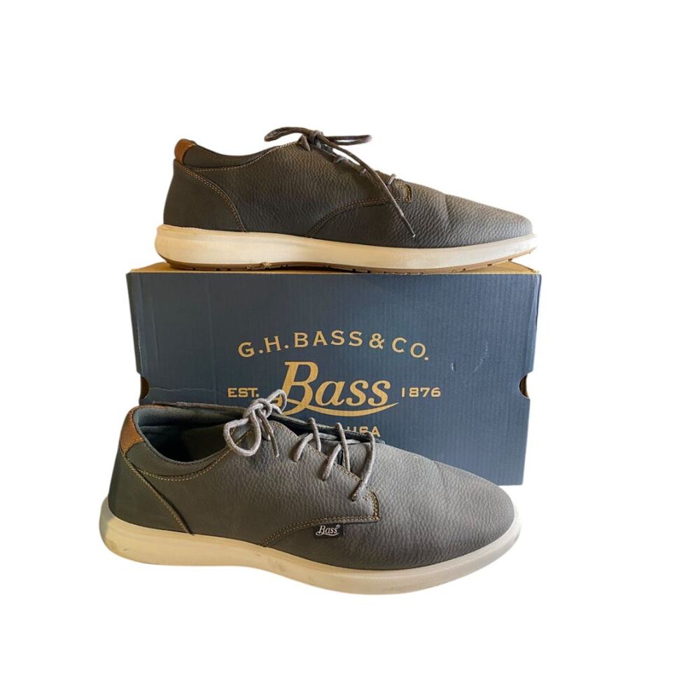 Size 13M Bass Relax Lace Up Mens Shoes 713623-K361 Charcoal Tan